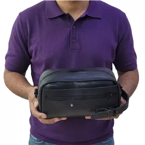 کیف شوزبگ دستی و رودوشی جنس وارداتی مشکی چرم