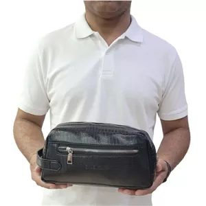 شوزبگ،کیف دستی پاسپرتی جنس وارداتی مشکی چرم