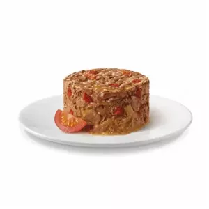 کنسرو تارتلت(میکس تکه های گوشت و سس سبزیجات) گربه گورمت گلد با طعم گوشت و سبزیجات 85 گرم