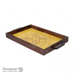 سینی چوبی ریور طرح فرداد کد 2327 زرد
