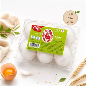 تخم مرغ 6عددی بیژن
