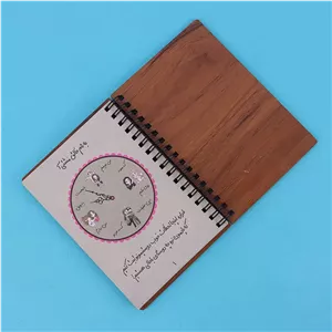 دفتر خاطرات 112 برگ جلد چوبی