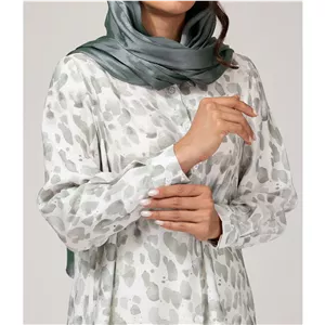 تونیک زنانه لینن طرحدار تابستانی 50115 بُرنُس رنگ سدری 42