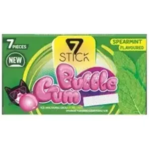 آدامس ترکیه ای Bubble Gum با طعم نعناع تند بسته 7 عددی bubble gum intense mint 7pcs