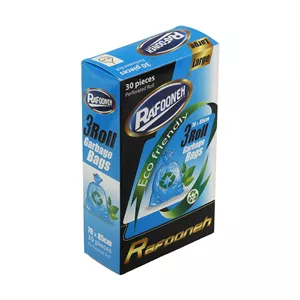 کیسه زباله سه رولی تجزیه پذیر سایز بزرگ 85×70 رافونه