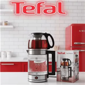 چای ساز تفال گرم کن دار همراه با قوریگارانتی ۱۸ ماهه استیل