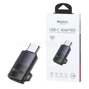 مبدل یسیدو مدل Yesido GS28 OTG USB-C To USB-L مشکی