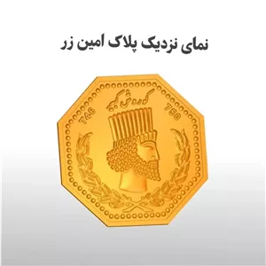 سکه طلا 18 عیار زرباشی مدل امین زر 0.600 