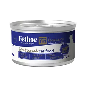 کنسرو نچرال گربه فیلاین طعم گوشت تکه ای گوساله75g