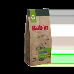 غذای خشک سگ بالغ Mini Adult Sterilise مینی ادالت مرغ برند Babin بابین 6 کیلویی