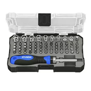 سر پیچگوشتی هیوندای مدل HC-63B مجموعه‌ی 63 عددی | آبی