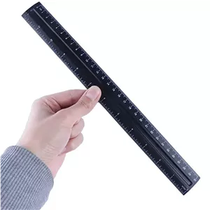 خط کش پلاستیکی 30cm مشکی