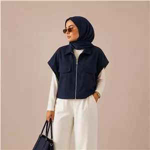وست زنانه بدون آستین مدل ۰۰۲ آبی روشن