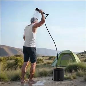 دوش کمپینگ گرین لاین با مخزن 20 لیتری و نمایشگر دیجیتال هوشمند مدل GNCASHWR8KBK 