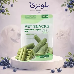 تشویقی گربه پت اسنک مرغ و علف گربه مدل فریز دراید 6 عدد ( هربال کنترل )