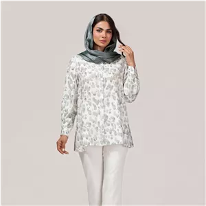 تونیک زنانه لینن طرحدار تابستانی 50115 سدری 38