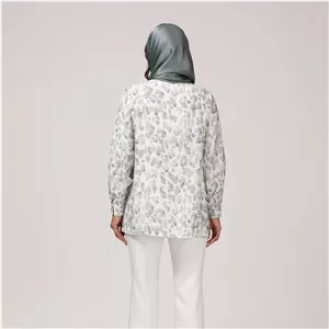 تونیک زنانه لینن طرحدار تابستانی 50115 سدری 46