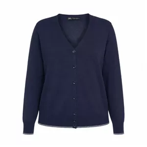 کاردیگان ریز بافت گپ اورجینال ZARA رنگ سرمه ای سایز 36 تا 42 کد 3344