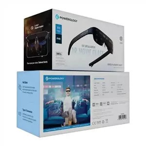 عینک 3 بعدی هوشمند پاورولوژی Powerology 2/3D Ultra AR Movie Glass 1080P 120″ PSM014