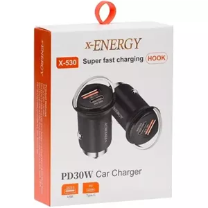 شارژر فندکی ایکس-انرژی مدل X-530 دارای خروجی USB و Type-C فست شارژ 30وات باگارانتی