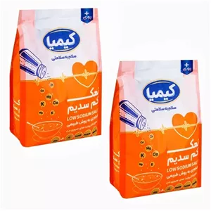 نمک کم سدیم منیزیم و روی کیمیا - 500 گرم بسته 2 عددی