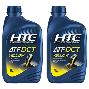 روغن گیربکس اتوماتیک اچ تی سی اویل مدل ATF DCT YELLOW حجم 2 لیتر بسته 2 عددی
