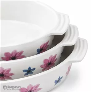 مرغ خوری بیضی طرح گل بهاری سایز بزرگ
