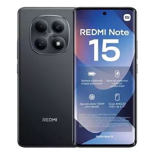 گوشی موبایل شیائومی مدل Redmi Note 15 4G دو سیم کارت ظرفیت 256 گیگابایت و رم 8 گیگابایت مشکی