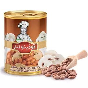 کنسرو لوبیا چیتی با قارچ _ 400 گرم