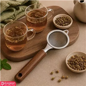 چای صاف کن استیل دسته چوبی ریما مدل 13231