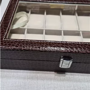 جعبه ساعت 12خونه قهوه‌ای