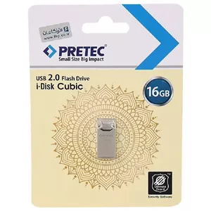 فلش 16 گیگ پرتک Pretec i-Disk Cubic 16GB نقره ای