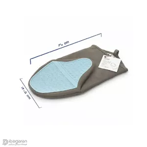 دستکش فر بلند پارچه ای با کف سیلیکونی بنتاتی صورتی روشن