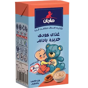 غذای کودک حریره بادام با شیر ماجان حجم 135 گرم