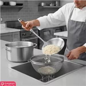 کفگیر آبکش استیل ریما مدل 13304