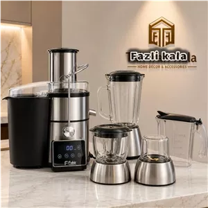 آبمیوه گیری ۴ کاره حرفه ای با صفحه تبلتی برند فکر ترکیه FAKIRگارانتی استیل