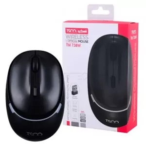 ماوس بی سیم تسکو مدل TSCO TM738W مشکی