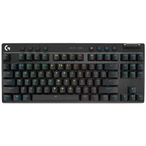 کیبورد بی‌سیم گیمینگ لاجیتک مدل G-PRO X TKL Brown Tactile Switch – مشکی