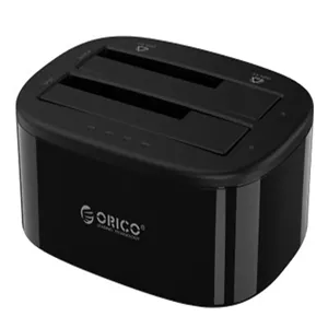 داک هارددیسک اینترنال اوریکو با گارانتی Orico 2.5-3.5 inch 2 Bay USB3.0 Hard Drive Dock 6228US3-C