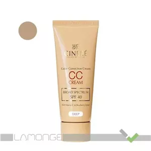 سی سی کرم روشن کننده spf40 کرم پودری مدل deep سینره 