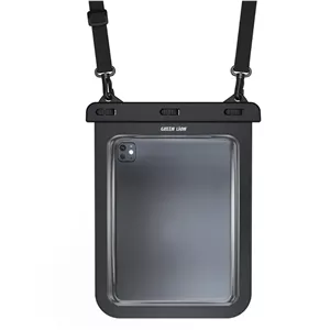 کاور ضد آب تبلت ۹ اینچی گرین لاین مدل Waterproof Pouch رنگ مشکی