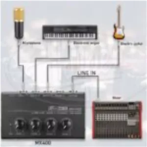 پری آمپلی 4 کانال بهرینگر MICROMIX MX400 Ultra