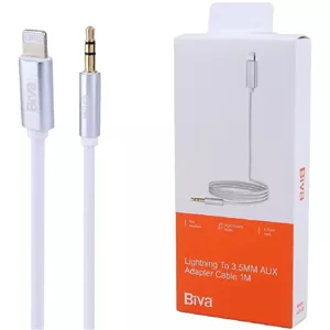 کابل تبدیل Lightning به AUX بیوا AUX-05 سفید