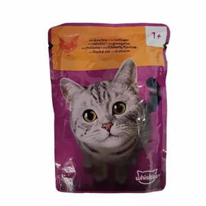 پوچ گربه ویسکاس روسی با طعم گوشت پرندگان 85 گرم