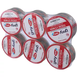 چسب پهن شیشه ای 5 سانتی بی صدا 50 میکرون یونیتی CT-9050 بسته 6 عددی