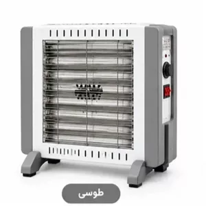 بخاری برقی هوم استید6 المنت سفید مشکی