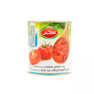 کنسرو گوجه فرنگی پوست کنده 2500 گرمی سحر