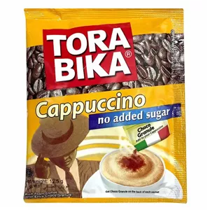 کاپوچینو فوری بدون شکر رژیمی تورابیکا 20 عددی - TORABIKA Cappuccino