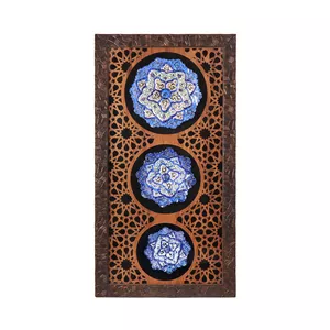 تابلو میناکاری مسی فراز هنر مدل سه تایی کد 4323 