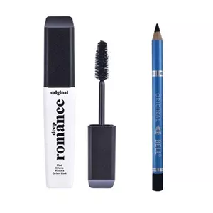 ریمل حجم دهنده دیپ رومانس (Deep Romance) مدل DR01 به همراه مداد چشم بل مدل Waterproof Long Lasting